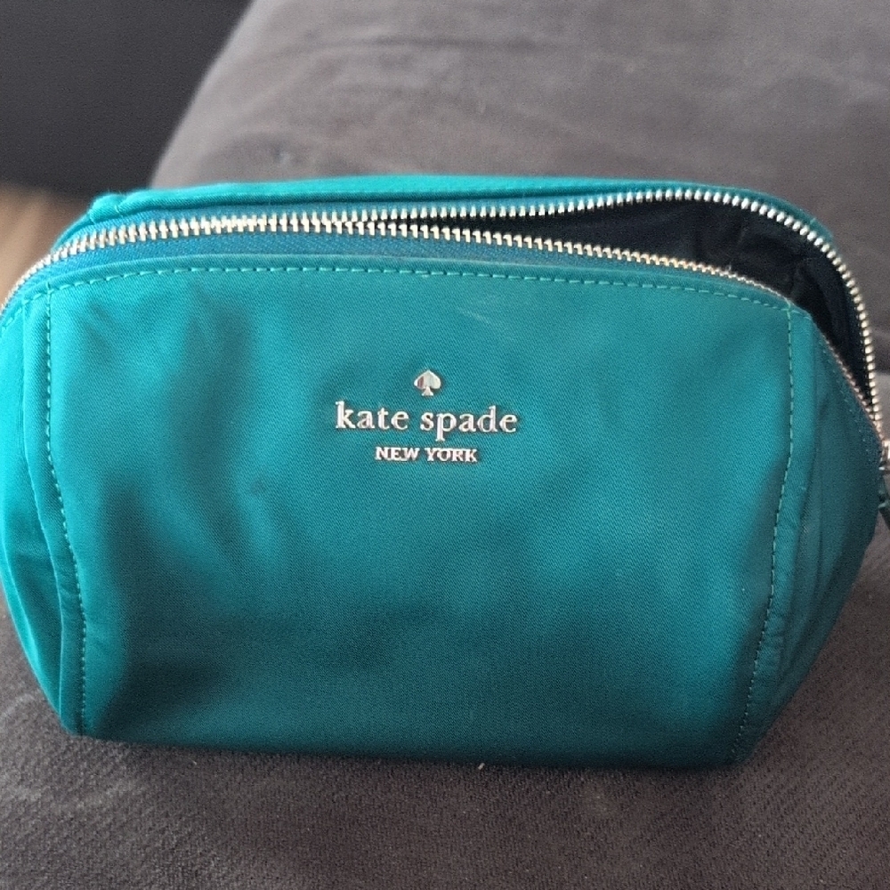 Kate Spade Teal Cosmetic Bag